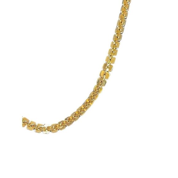 NWT Alfani Gold-Tone Square Link Collar Necklace, 17" + 2" Extender - Picture 4 of 5